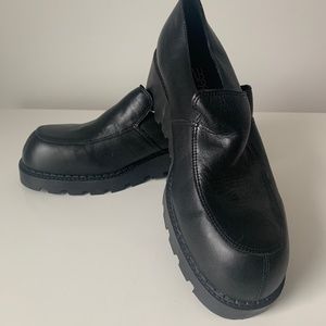 Esprit Chunky Black Loafers